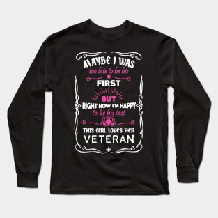 This Girl Loves Her Veteran Long Sleeve T-Shirt